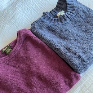 LL.Bean & Edie Bauer Sweater Bundle, size small